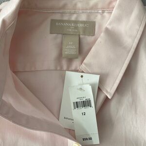 Banana Republic Light Pink Collared Shirt